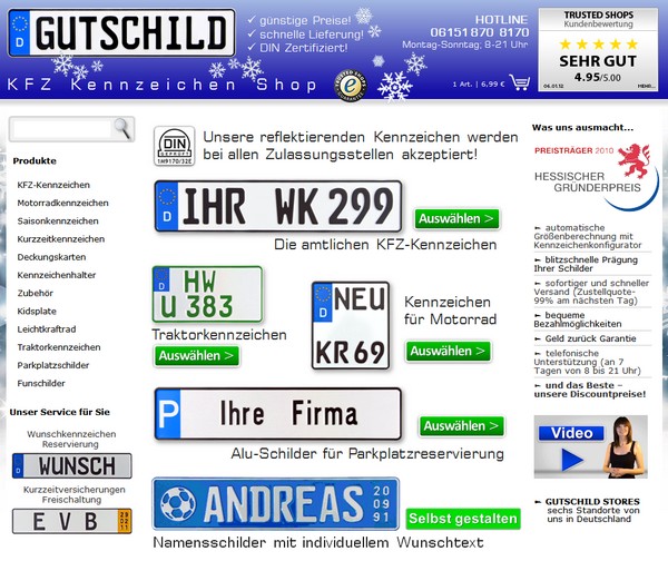 Kennzeichen bestellen – Expressversand – 24 Stunden Service… > Allgemein,  Autoschilder online bestellen, Kennzeichen online bestellen,  Nummernschilder online bestellen, Wunschkennzeichen > Kennzeichen-Blog